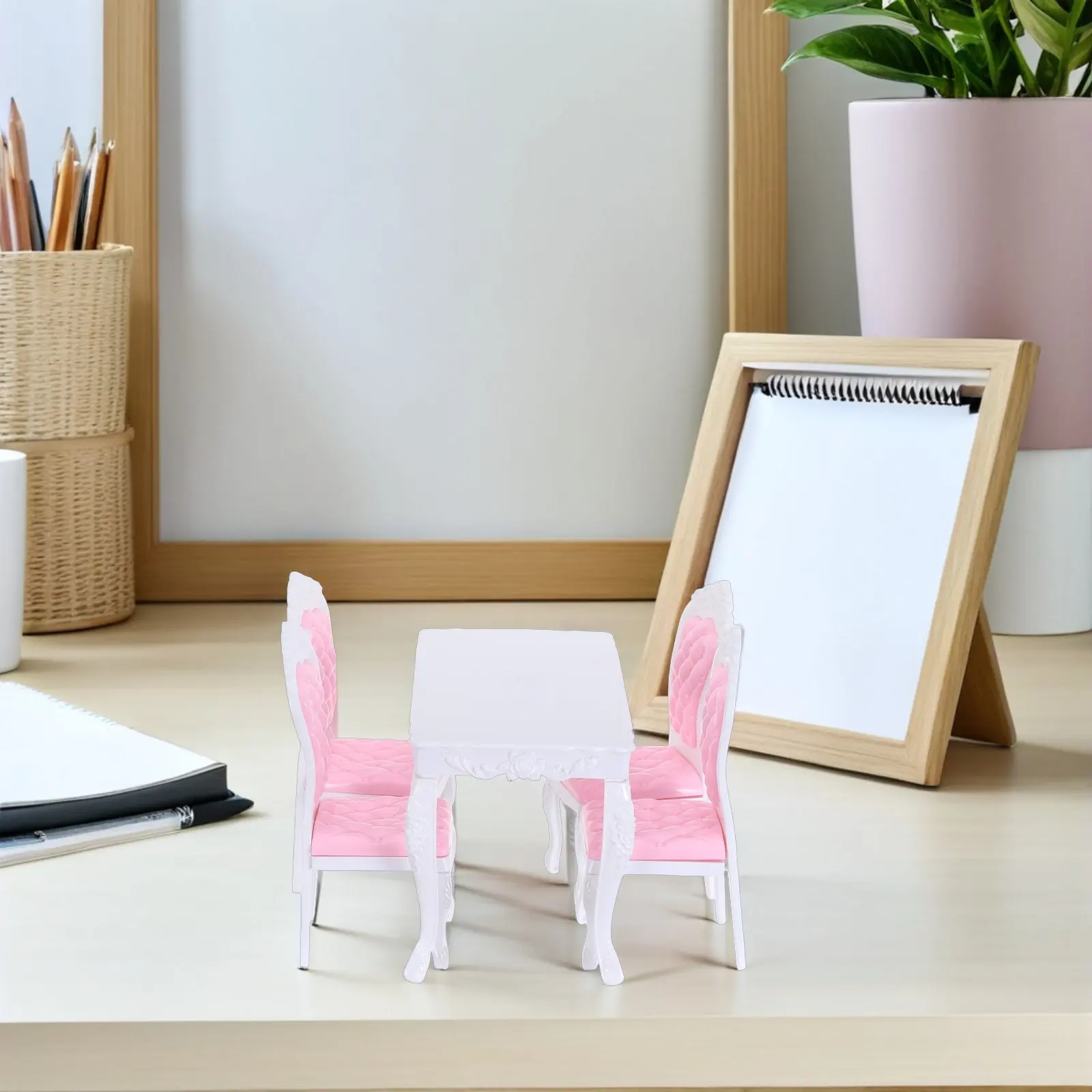 1Set Mini Kitchen Dining Room Furniture Set 16 Scale Miniature Table Chairs Stable Plastic Accessories for House
1Set Mini Kitchen Dining Room Furniture Set 16 Scale Miniature Table Chairs Stable Plastic Accessories for House