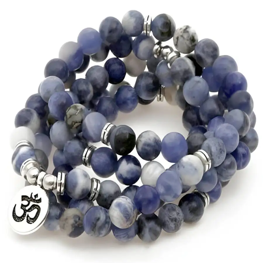 6mm Blue Square Sodium Stone 108 Beads Pendant Bracelet Women Men's zazen Tibetan Japa Spiritual Jewelry Yoga Buddhist Nirvana
6mm Blue Square Sodium Stone 108 Beads Pendant Bracelet Women Men's zazen Tibetan Japa Spiritual Jewelry Yoga Buddhist Nirvana