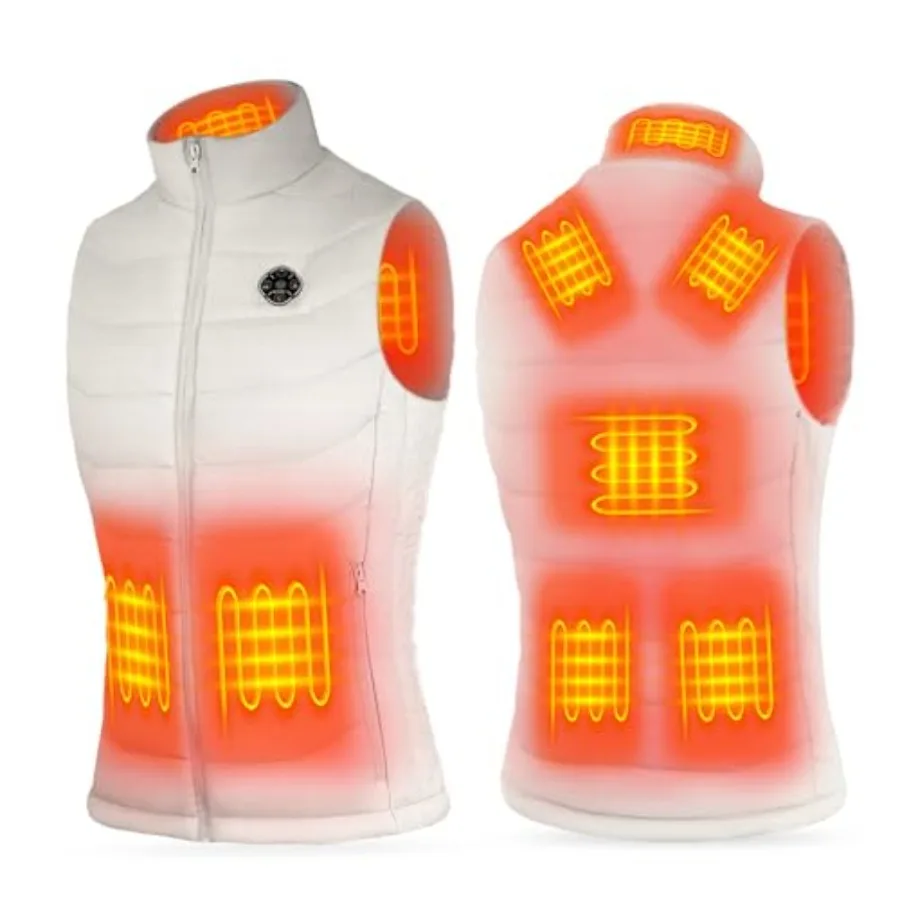 KOVNLO Heated Vest Women Electric Warming Heated Jackets Battery Pack Not Included Smart Controller With Lights-out
KOVNLO Heated Vest Women Electric Warming Heated Jackets Battery Pack Not Included Smart Controller With Lights-out