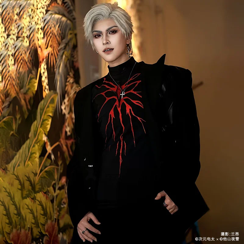 Love and deepspace Cosplay Costume Sylus Turtleneck Long Sleeve Printed Top Uniform Anime Halloween Party Masquerade Men Game
Love and deepspace Cosplay Costume Sylus Turtleneck Long Sleeve Printed Top Uniform Anime Halloween Party Masquerade Men Game