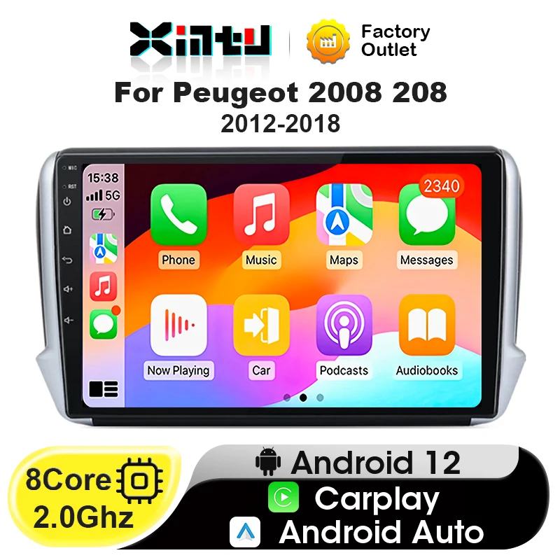 Xintu 10.1" Car Radio For Peugeot 2008 208 2012 - 2018 wireless CarPlay Android Auto car intelligent systems Navigation 2Din DSP
Xintu 10.1" Car Radio For Peugeot 2008 208 2012 - 2018 wireless CarPlay Android Auto car intelligent systems Navigation 2Din DSP