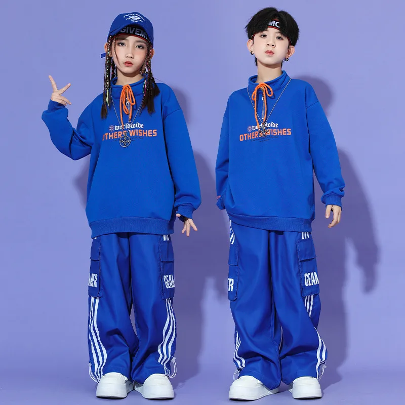 Boy Hip Hop Pullover Street Dance Cargo Pants Girl High Collar Sweatshirt Outfits for Kid Jazz Sport Clothes Streetwear Set
Boy Hip Hop Pullover Street Dance Cargo Pants Girl High Collar Sweatshirt Outfits for Kid Jazz Sport Clothes Streetwear Set