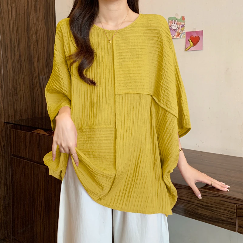 Plus Size Women's New Design Sense Casual Patchwork Short Sleeve Top for Curvy Girls
Plus Size Women's New Design Sense Casual Patchwork Short Sleeve Top for Curvy Girls