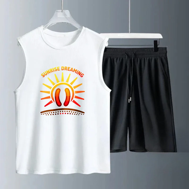 Men's Tank top Sets Fashion men's clothing Breathable Summe Polyester Short Sleeve+ Shorts new men's sets drip clothing
Men's Tank top Sets Fashion men's clothing Breathable Summe Polyester Short Sleeve+ Shorts new men's sets drip clothing