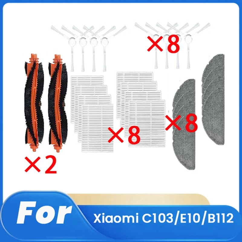 A13R-26 Pcs For Xiaomi C103/E10/B112 Robot Vacuum Mop 3C Enhanced Edition Accessories Main Side Brush Filter Rag Dust Bag
A13R-26 Pcs For Xiaomi C103/E10/B112 Robot Vacuum Mop 3C Enhanced Edition Accessories Main Side Brush Filter Rag Dust Bag