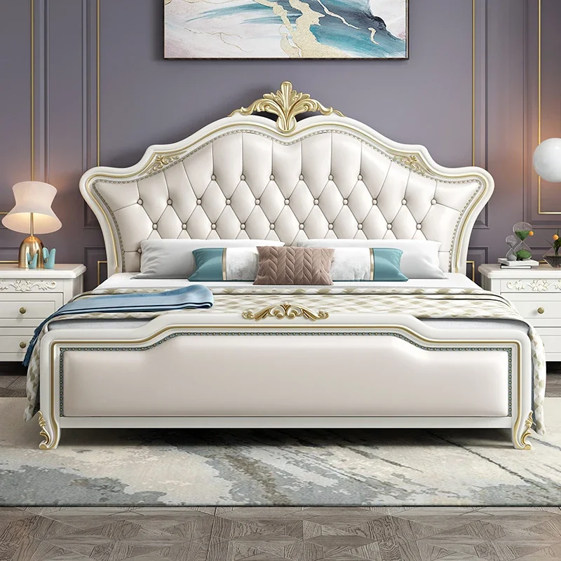 Modern White European Double Bed Wood Storage Luxury Headboard Double Bed Girl Sleeping Letti Matrimoniali Home Furniture
Modern White European Double Bed Wood Storage Luxury Headboard Double Bed Girl Sleeping Letti Matrimoniali Home Furniture
