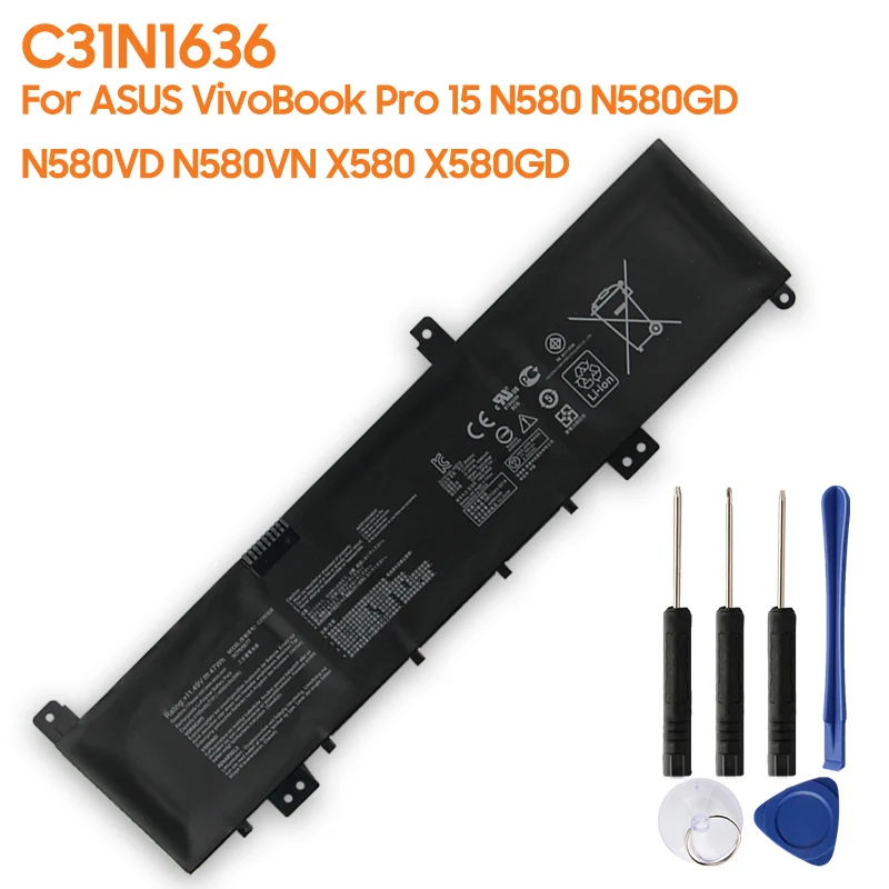 Сменный аккумулятор C31N1636 для ASUS VivoBook Pro 15 N580 N580GD N580VD N580VN X580 X580GD, перезаряжаемые аккумуляторы большой емкости
Сменный аккумулятор C31N1636 для ASUS VivoBook Pro 15 N580 N580GD N580VD N580VN X580 X580GD, перезаряжаемые аккумуляторы большой емкости