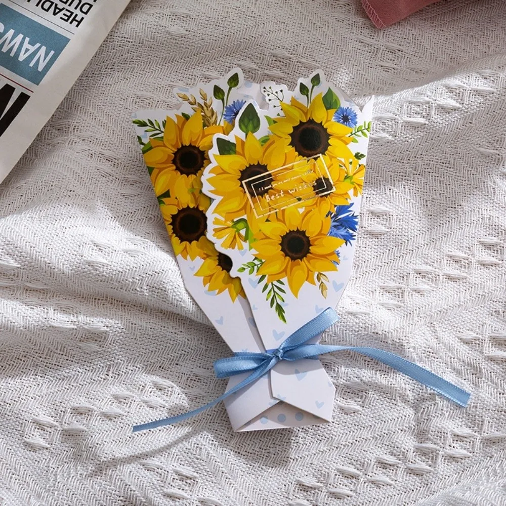 Gift Card 3D Flower Bouquet Greeting Card Sunflower/Rose/Carnation/Lily Paper Craft Greeting Card DIY Invitation Card Wedding
Gift Card 3D Flower Bouquet Greeting Card Sunflower/Rose/Carnation/Lily Paper Craft Greeting Card DIY Invitation Card Wedding