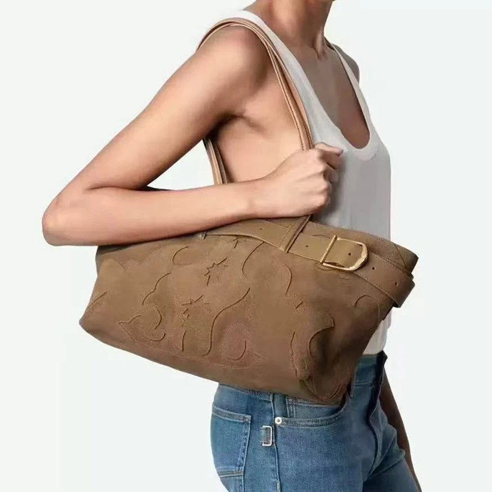 Модная замшевая сумка-шоппер Annmouler для женщин, дизайнерская сумка-тоут с верхней ручкой и плечевым ремнем для повседневного стиля
Модная замшевая сумка-шоппер Annmouler для женщин, дизайнерская сумка-тоут с верхней ручкой и плечевым ремнем для повседневного стиля