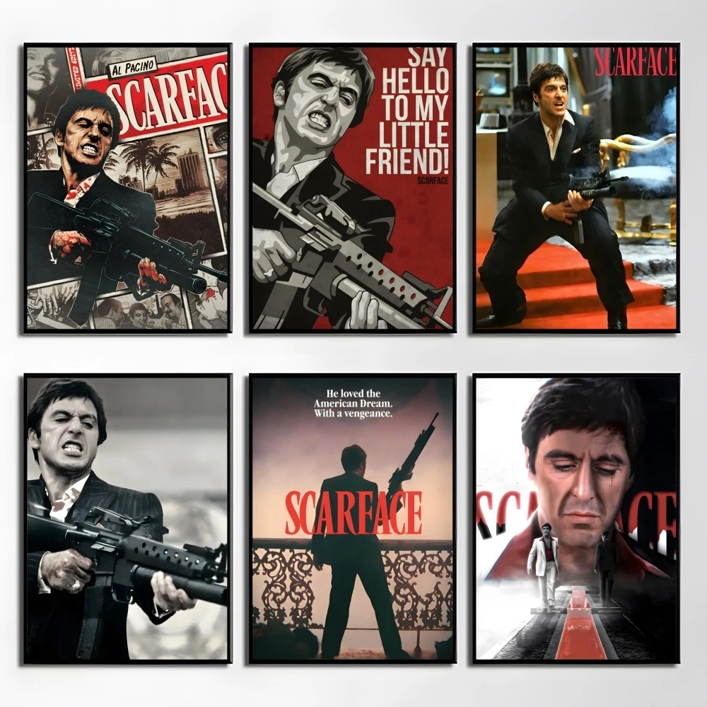 Horror Movie S-Scarface Poster Elegant And Affordable Wall Art Stickers For Dormitory Living Room And Bedroom Spaces
Horror Movie S-Scarface Poster Elegant And Affordable Wall Art Stickers For Dormitory Living Room And Bedroom Spaces