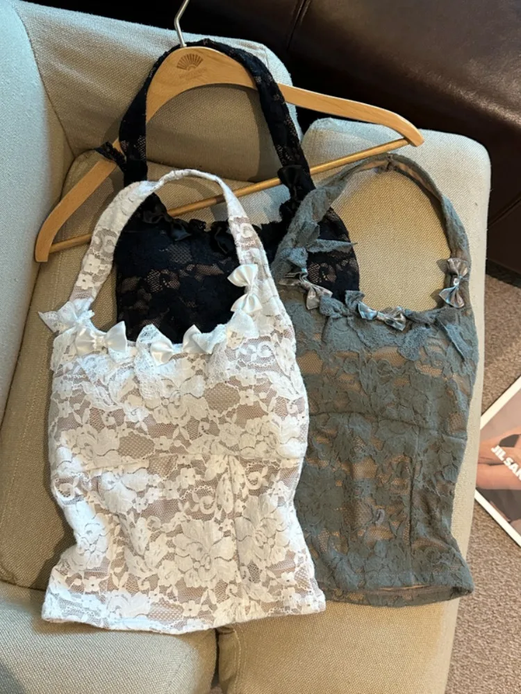 Spicy Girl Lace Halter Neck Tank Top Women Slim Fit Inner Beauty Back Bra Integrated Base Shirt with Chest Pad Upper Body
Spicy Girl Lace Halter Neck Tank Top Women Slim Fit Inner Beauty Back Bra Integrated Base Shirt with Chest Pad Upper Body
