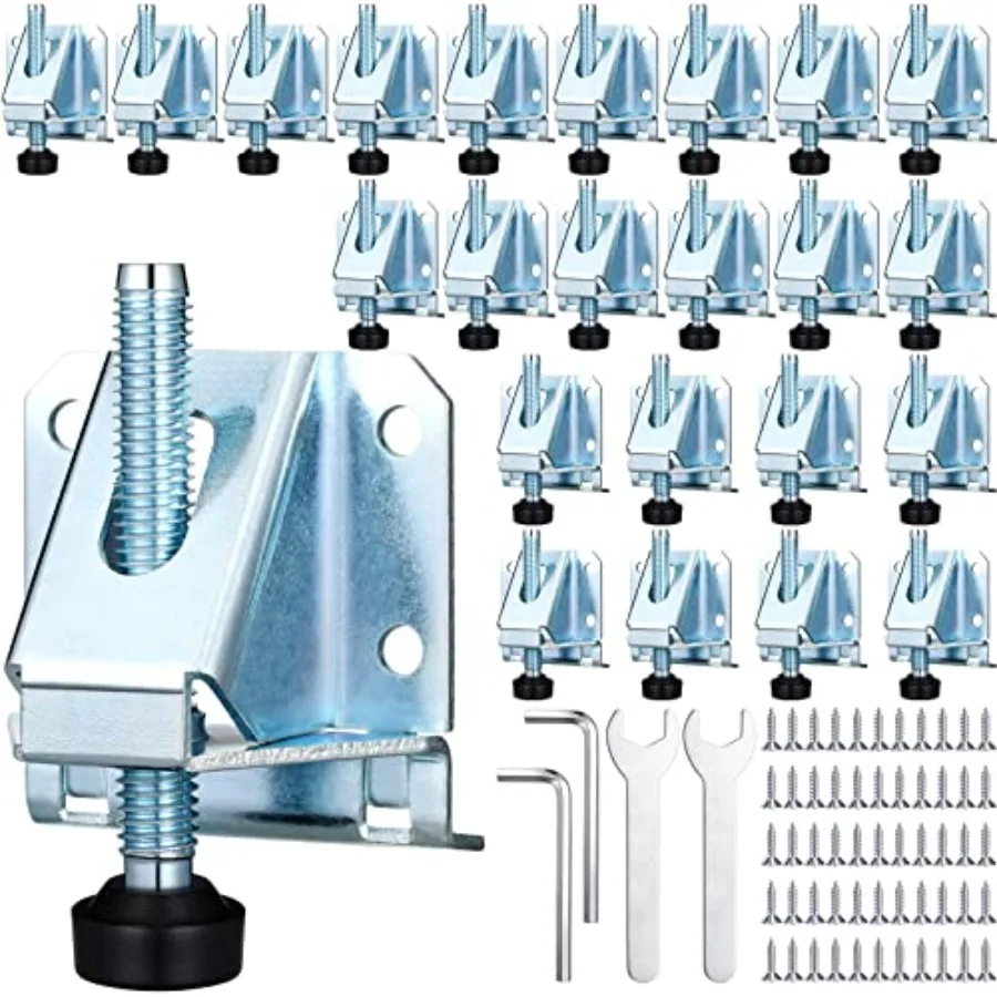 24 Pack Heavy Duty Leveling Feet Workbench Leveling Legs Furniture Levelers Leg with Screws Lock Wrench 2.3 inch Adjustable Hei
24 Pack Heavy Duty Leveling Feet Workbench Leveling Legs Furniture Levelers Leg with Screws Lock Wrench 2.3 inch Adjustable Hei