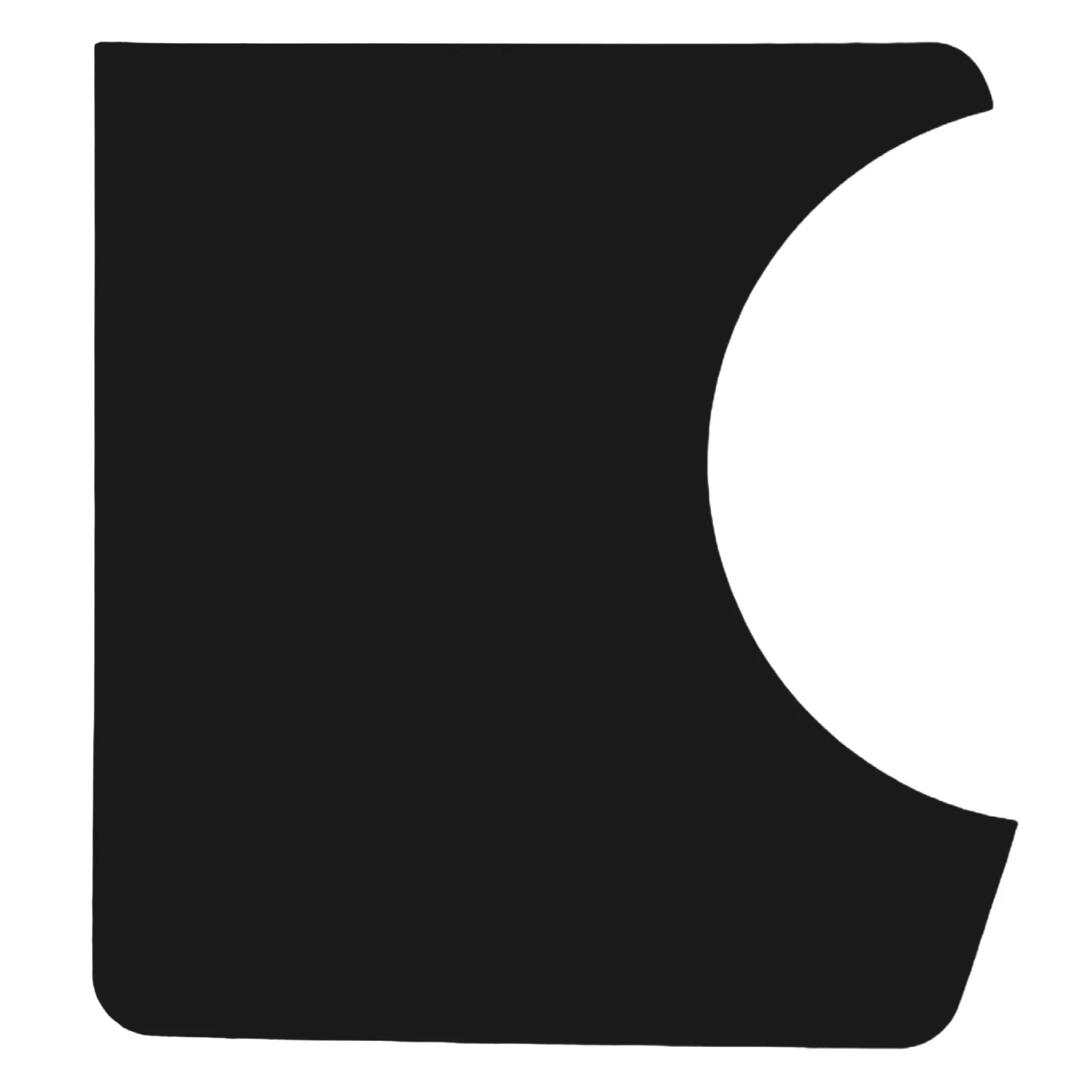 7x6 Inches Classical Guitar Pickguard Black - Scratch Resistant PVC Adhesive Plate for Folk Acoustic Guitar Protection with