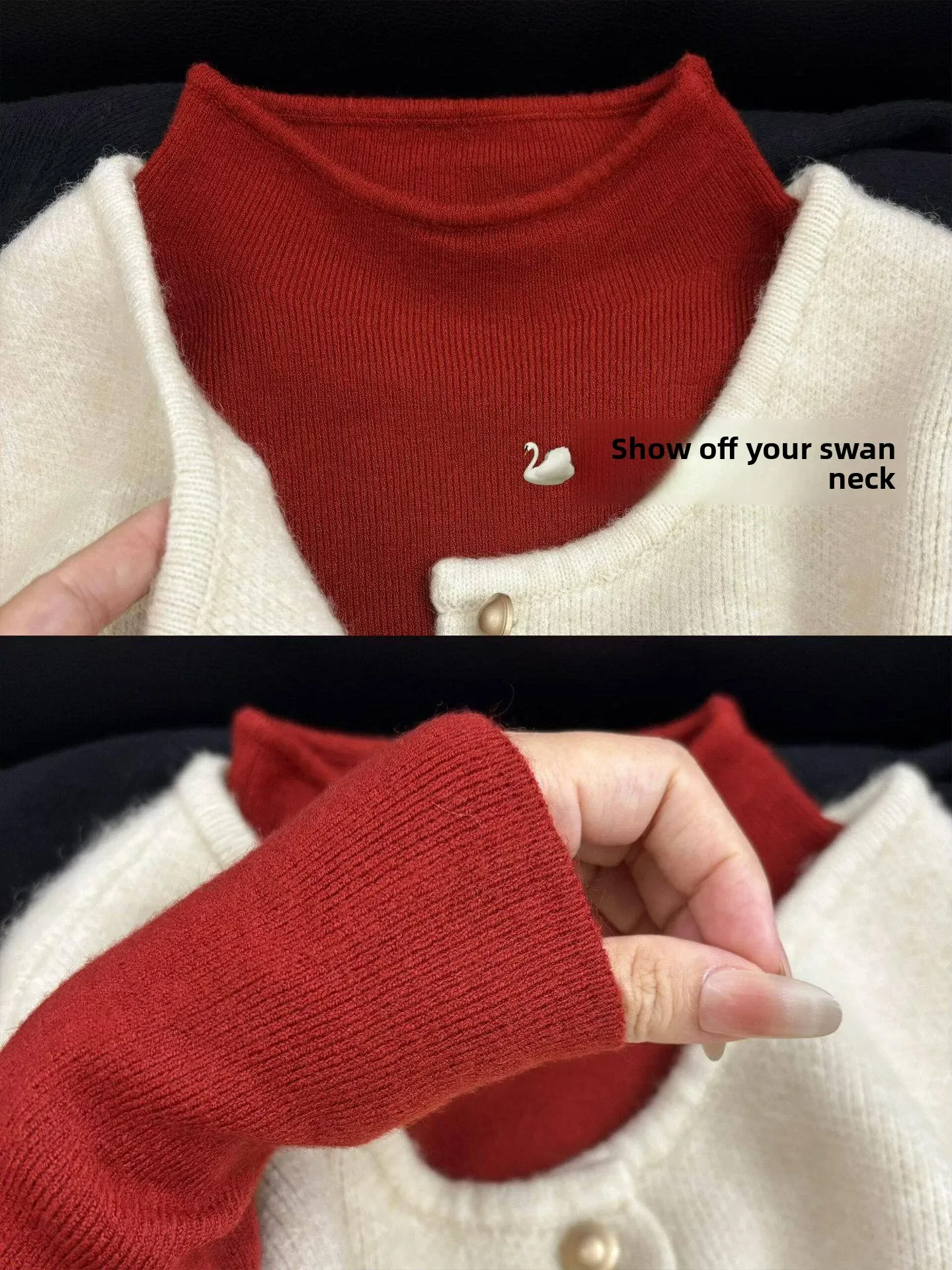 Soft Long Sleeve Knitted Base Shirt Women's Inner Wear Autumn Winter Half High Collar Layering Top Sweet Style Slim Fit Model
Soft Long Sleeve Knitted Base Shirt Women's Inner Wear Autumn Winter Half High Collar Layering Top Sweet Style Slim Fit Model