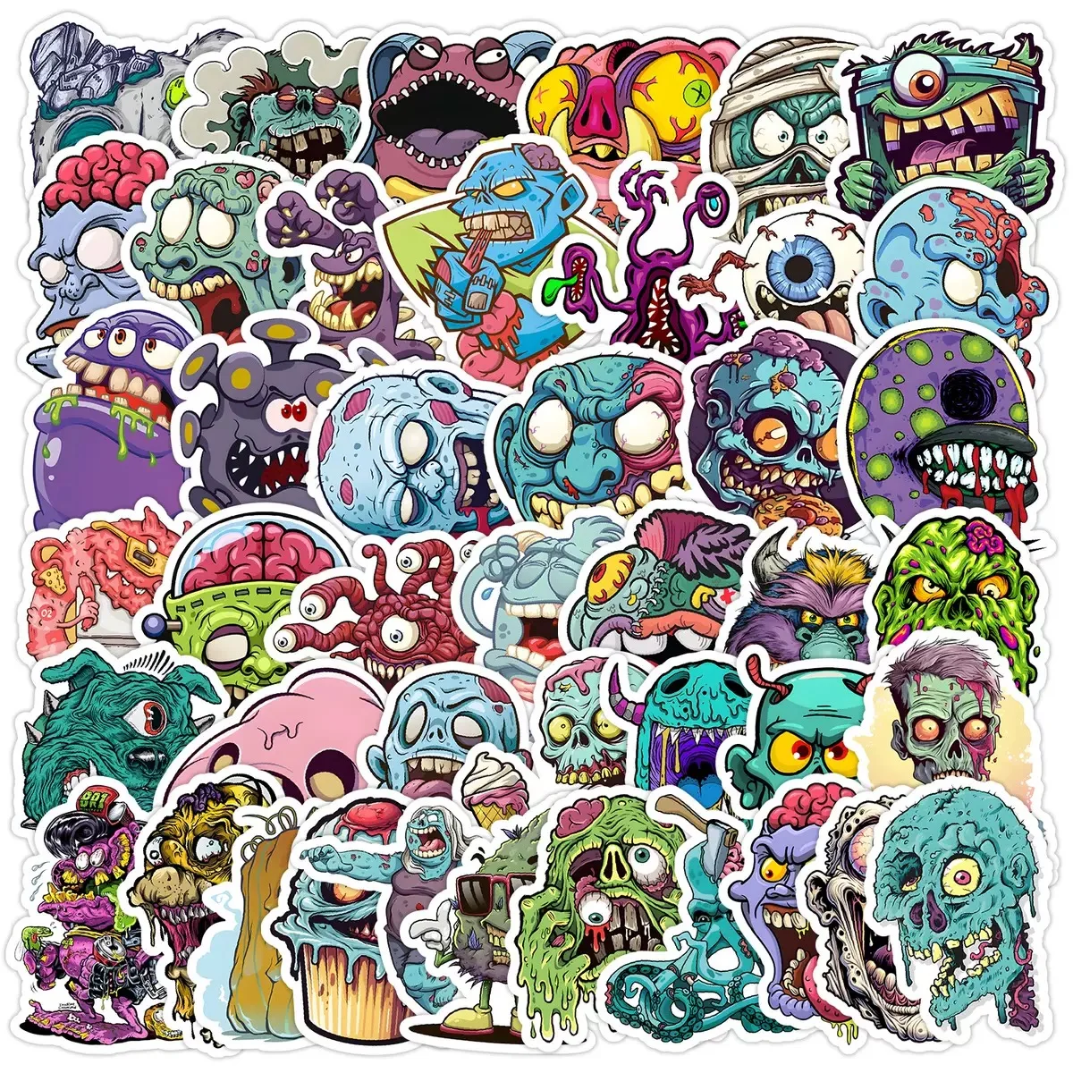 10/50pcs Cool Pop Horror Skull Zombie Stickers Laptop Guitar Bottle Luggage Waterproof Graffiti Sticker Decal Kid Classic Toys
10/50pcs Cool Pop Horror Skull Zombie Stickers Laptop Guitar Bottle Luggage Waterproof Graffiti Sticker Decal Kid Classic Toys