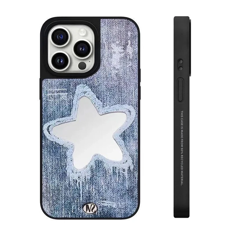 Denim Star Mirror Surface IPhone 12 13 14 15 16 Pro Max Case - Protective IPhone Case with MagSafe
Denim Star Mirror Surface IPhone 12 13 14 15 16 Pro Max Case - Protective IPhone Case with MagSafe