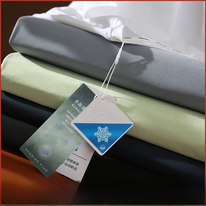 New Upade Ice Silk Fabric Sports T-irt Men's ort Sve Qui Dry Summer Faionable round Ne Single Color Stand Fit
New Upade Ice Silk Fabric Sports T-irt Men's ort Sve Qui Dry Summer Faionable round Ne Single Color Stand Fit