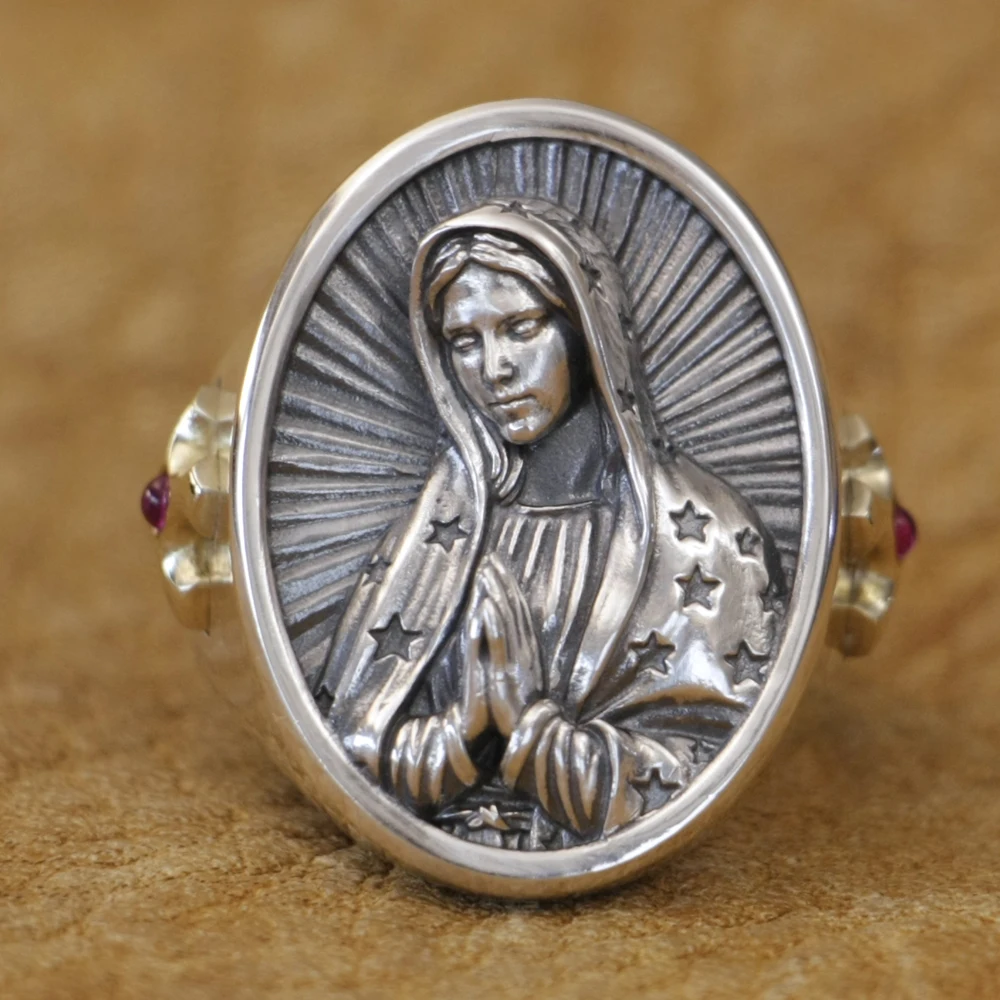 Virgin Mary Cross Ring 925 Sterling Silver Religious Faith Jewelry TA507 US Size 7~15 BZ
Virgin Mary Cross Ring 925 Sterling Silver Religious Faith Jewelry TA507 US Size 7~15 BZ