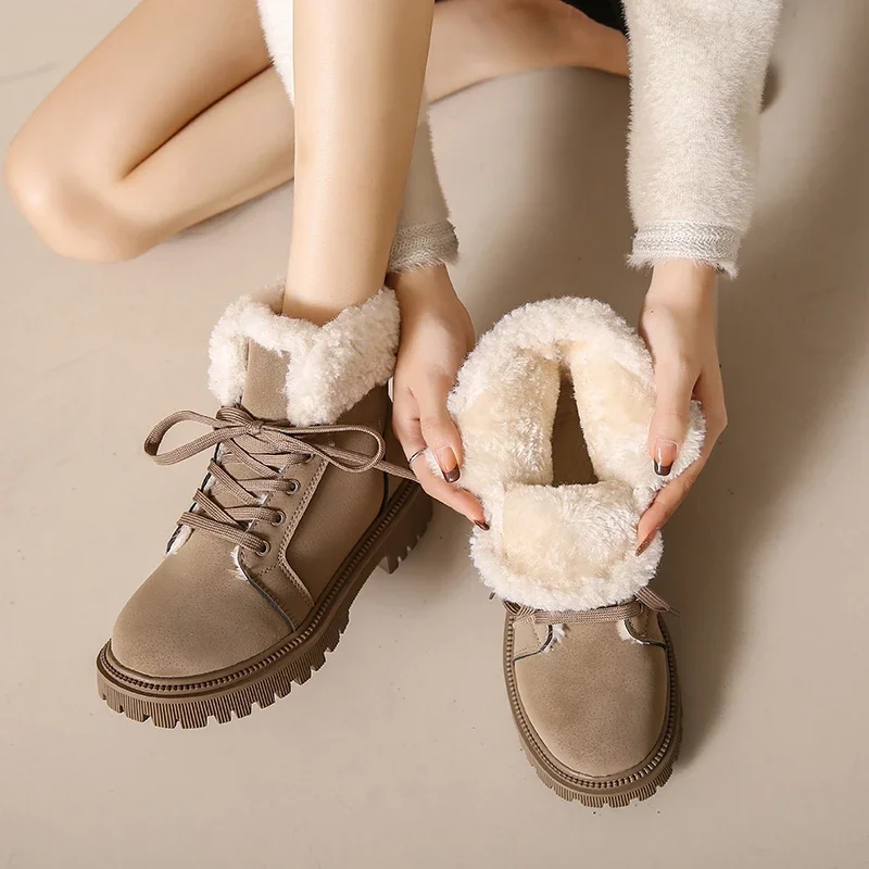 Flat Boots for Women Platform Ladies Shoes Plush Keep Warm Boots Ladies Fur New Winter Shoes Women Botas Mujer Snow Women Boots
Flat Boots for Women Platform Ladies Shoes Plush Keep Warm Boots Ladies Fur New Winter Shoes Women Botas Mujer Snow Women Boots