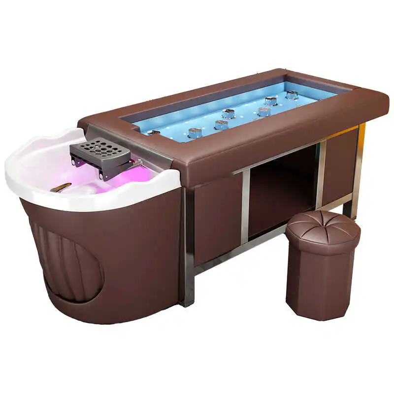Smokeless Moxibustion Hair Treatment Shampoo Bed Water Circulation Fumigation Whole Body Thai Massage Integrated
Smokeless Moxibustion Hair Treatment Shampoo Bed Water Circulation Fumigation Whole Body Thai Massage Integrated
