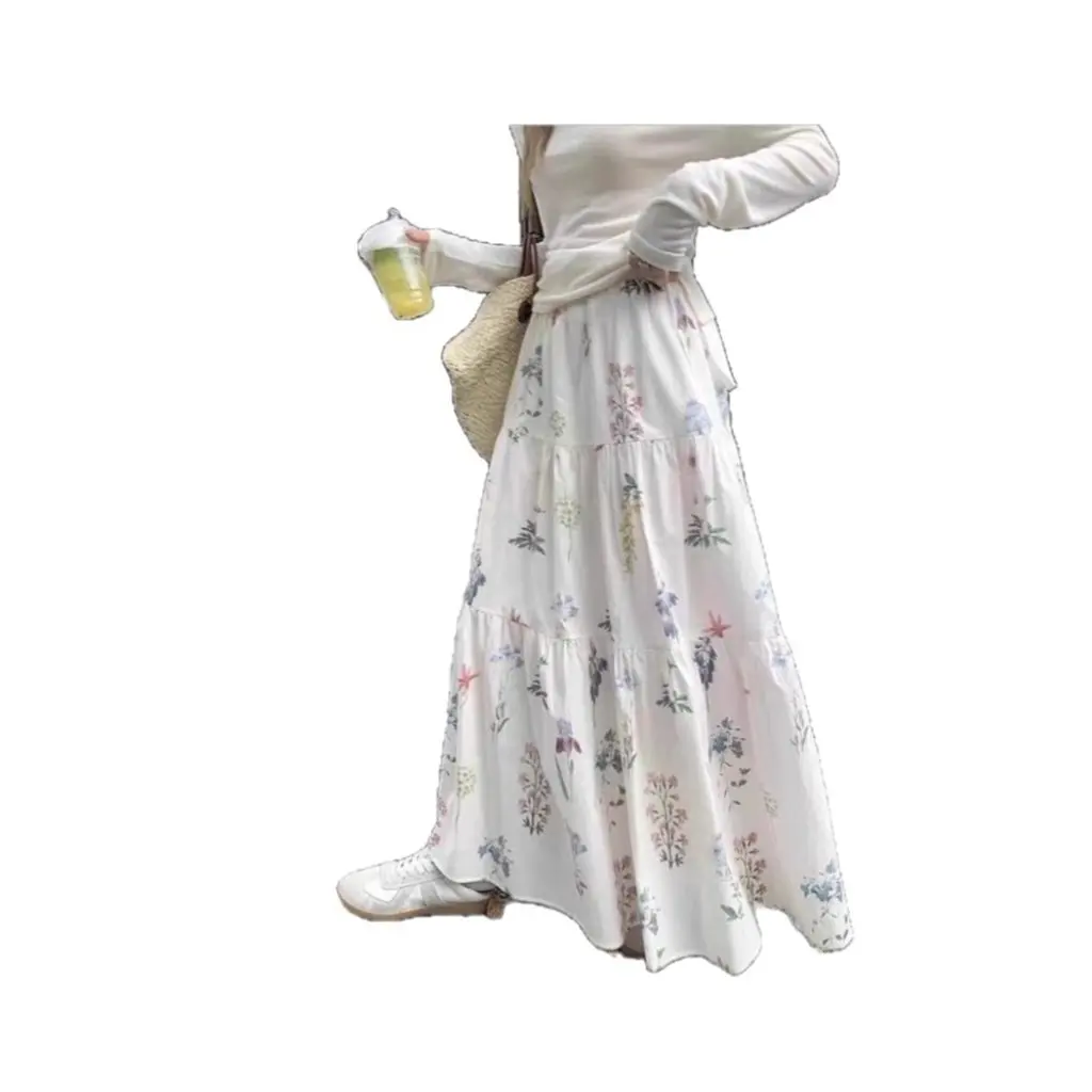 Women's French-Style Artistic Floral Midi Skirt High-Waisted Slimming A-Line Versatile Summer New Ins Large Hem
Women's French-Style Artistic Floral Midi Skirt High-Waisted Slimming A-Line Versatile Summer New Ins Large Hem