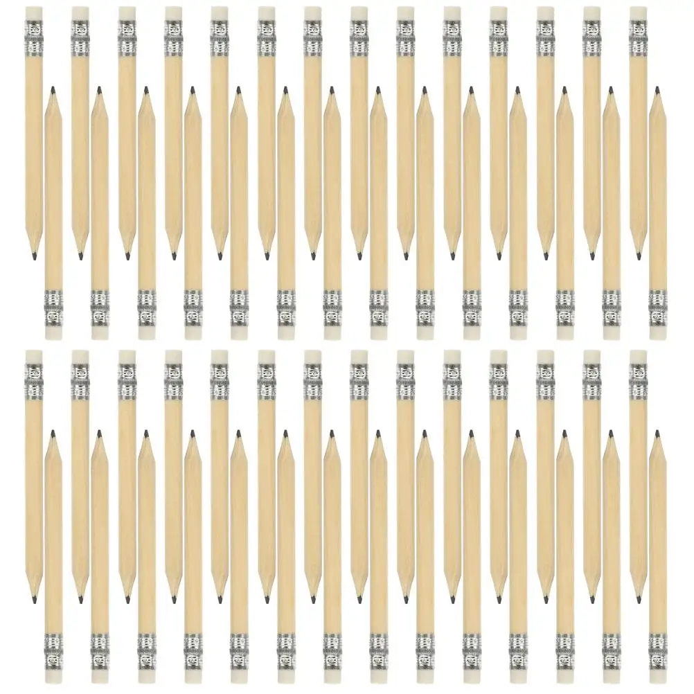 40Pcs Wooden Pencils 10CM Natural Short Golf Mini Writing Non Sharpening Drafting Sketching Office Portable
40Pcs Wooden Pencils 10CM Natural Short Golf Mini Writing Non Sharpening Drafting Sketching Office Portable