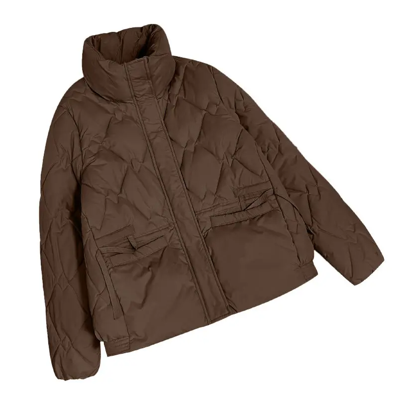 Spring and Autumn New Women's Down Cotton Jacket Loose Commuter Stand Collar Jacket
Spring and Autumn New Women's Down Cotton Jacket Loose Commuter Stand Collar Jacket