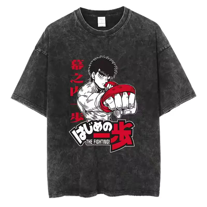Мужская футболка для стирки аниме Hajime No Ippo футболка в стиле хип-хоп Street Harajuku Kamogawa Boxing Gym KBG с принтом хлопковая дышащая футболка
Мужская футболка для стирки аниме Hajime No Ippo футболка в стиле хип-хоп Street Harajuku Kamogawa Boxing Gym KBG с принтом хлопковая дышащая футболка