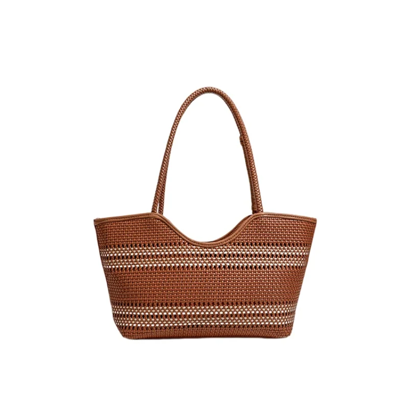 French Style Leather Woven Bag Luxury Designer Hollow Out Basket Bag Women's Tote Bag High Texture Microfiber Leather Handbags
French Style Leather Woven Bag Luxury Designer Hollow Out Basket Bag Women's Tote Bag High Texture Microfiber Leather Handbags