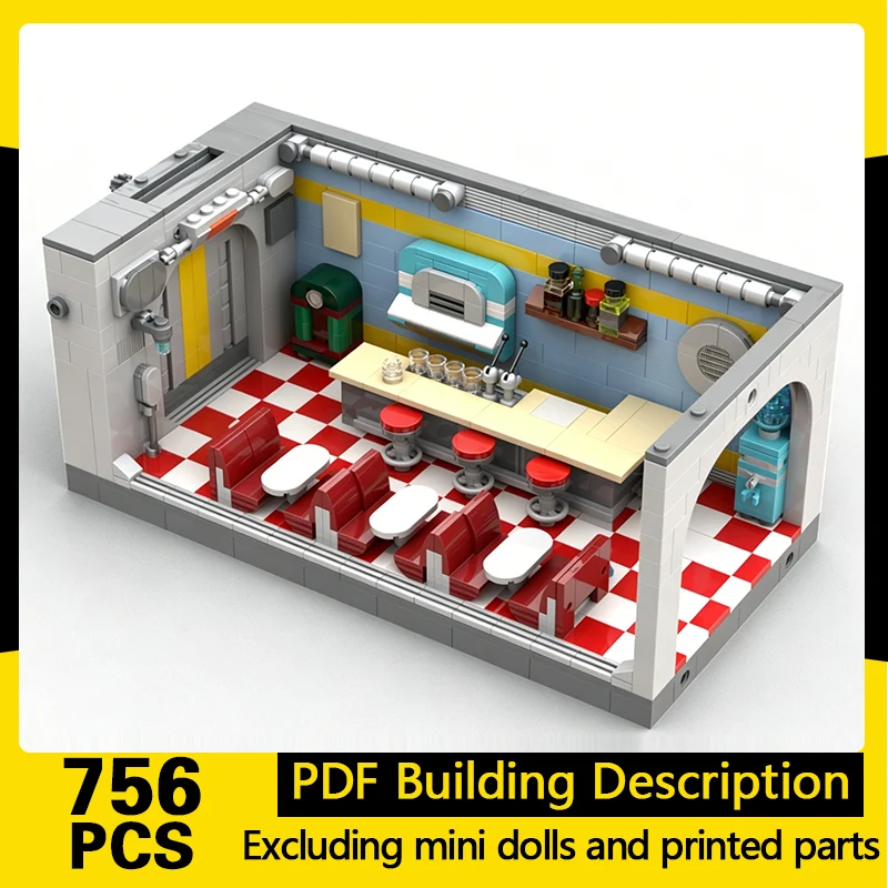 Popular Game Model MOC Building Bricks Vault Bar And Diner Modular Technology Gifts Holiday Assemble Children Toys Suit
Popular Game Model MOC Building Bricks Vault Bar And Diner Modular Technology Gifts Holiday Assemble Children Toys Suit