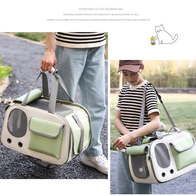 Crossbody pet bag large-capacity portable travel, cat and dog universal models can be carried and breathable in a single room
Crossbody pet bag large-capacity portable travel, cat and dog universal models can be carried and breathable in a single room