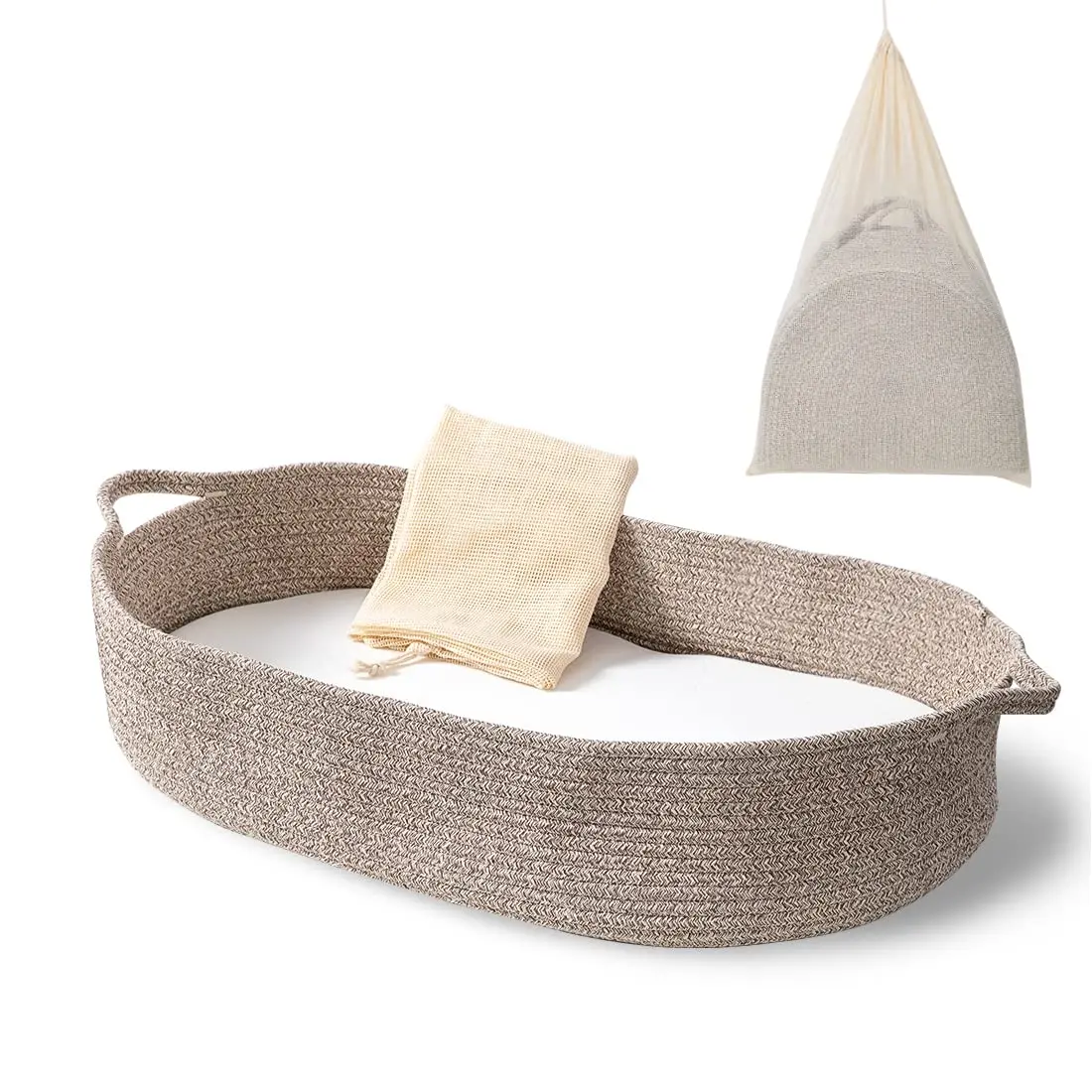Boho Baby Changing Basket with Cotton Pad, Removable Cover & Storage Bag, Portable Nursery Essential
Boho Baby Changing Basket with Cotton Pad, Removable Cover & Storage Bag, Portable Nursery Essential