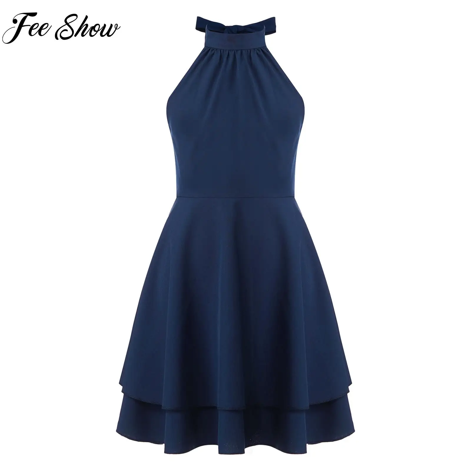 Kids Girls Casual A-Line Dress Beach Vacation Daily Wear Solid Color Dress Halter Tie Sleeveless Open Back Tiered Hem
Kids Girls Casual A-Line Dress Beach Vacation Daily Wear Solid Color Dress Halter Tie Sleeveless Open Back Tiered Hem