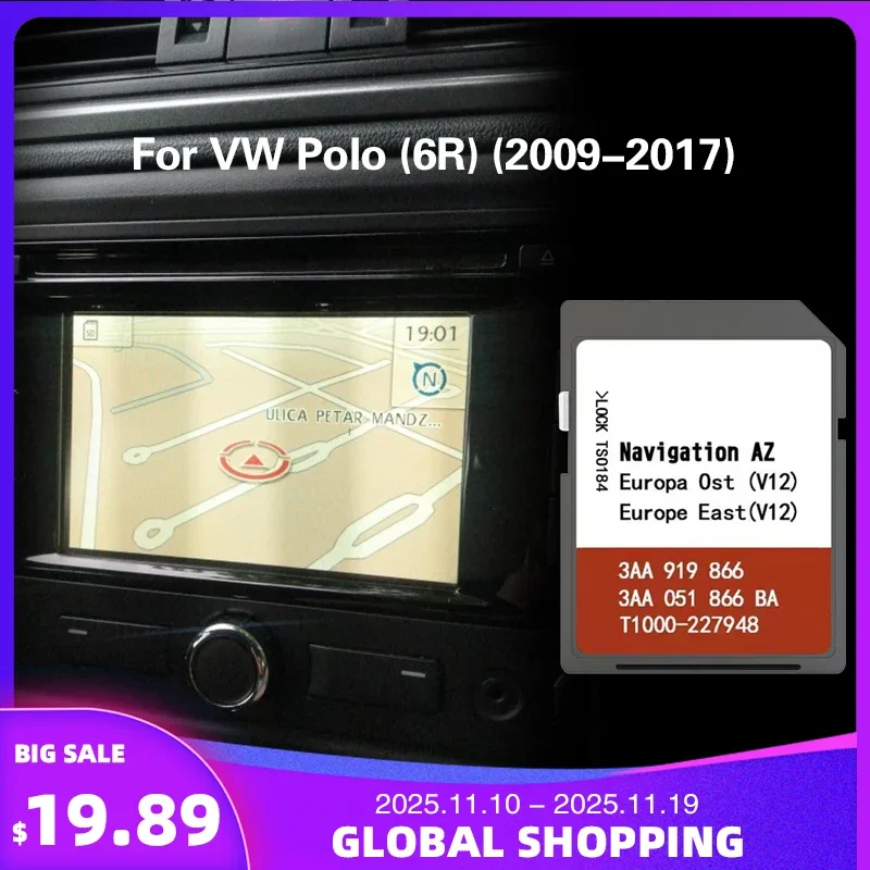 Suitable for VW Polo (6R) (2009-2017) Cover Switzerland Serbia Cyprus Navigation 8GB MAPS SD Card
Suitable for VW Polo (6R) (2009-2017) Cover Switzerland Serbia Cyprus Navigation 8GB MAPS SD Card