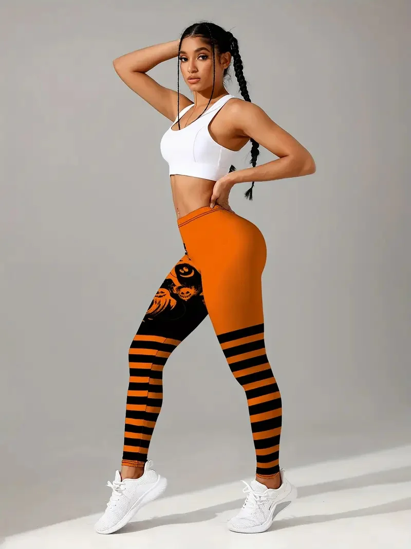 Fashion Creative Elastic Yoga Pants For Women Halloween Theme Family Friends Party Clothing Outdoor Comfortable Casual Leggings
Fashion Creative Elastic Yoga Pants For Women Halloween Theme Family Friends Party Clothing Outdoor Comfortable Casual Leggings