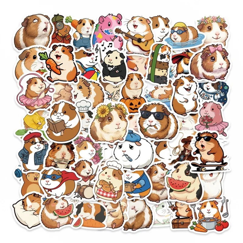 10/30/56PCS Cartoon Guinea Pig PVC Sticky Sticker Stationery DIY Children's Laptop Luggage Skateboard Decoration Scrapbooking
10/30/56PCS Cartoon Guinea Pig PVC Sticky Sticker Stationery DIY Children's Laptop Luggage Skateboard Decoration Scrapbooking