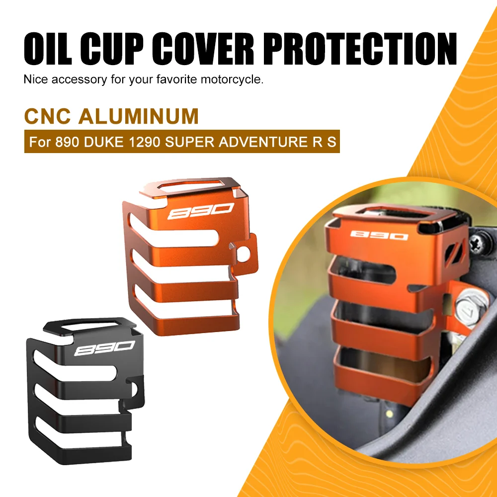 For 1290 SUPER DUKE 890 DUKE 1290 SUPER ADVENTURE R S Rear Brake Fluid Reservoir Guard Cover Protector Oil Tank Protection
For 1290 SUPER DUKE 890 DUKE 1290 SUPER ADVENTURE R S Rear Brake Fluid Reservoir Guard Cover Protector Oil Tank Protection