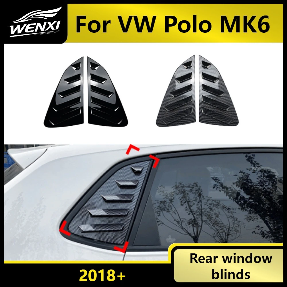 Rear Side Window Louvers Shutter Cover Trim For VW Polo MK6 2018+ ABS Black Sporty Heat Shade No Drill
Rear Side Window Louvers Shutter Cover Trim For VW Polo MK6 2018+ ABS Black Sporty Heat Shade No Drill