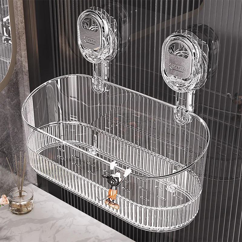 Multi-functional Bathroom Shelf Suction Cup No Drilling Shower Caddy Wall-Mounted for Bathroom Supplies Kitchenware Organization
Multi-functional Bathroom Shelf Suction Cup No Drilling Shower Caddy Wall-Mounted for Bathroom Supplies Kitchenware Organization