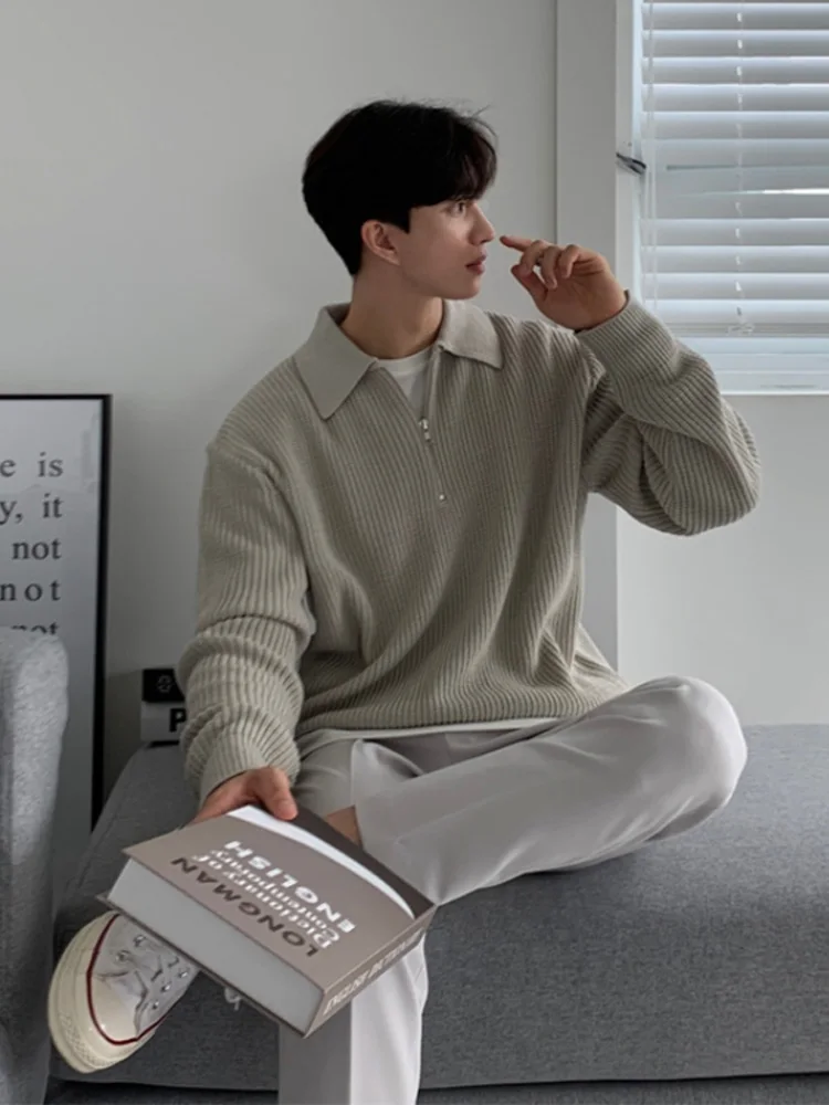 Men's Ne Knitted Sweater f Zipper Flip Collar Leisure Vintage High Sensation Japanese Sle Faionable Ci Casual...
Men's Ne Knitted Sweater f Zipper Flip Collar Leisure Vintage High Sensation Japanese Sle Faionable Ci Casual...