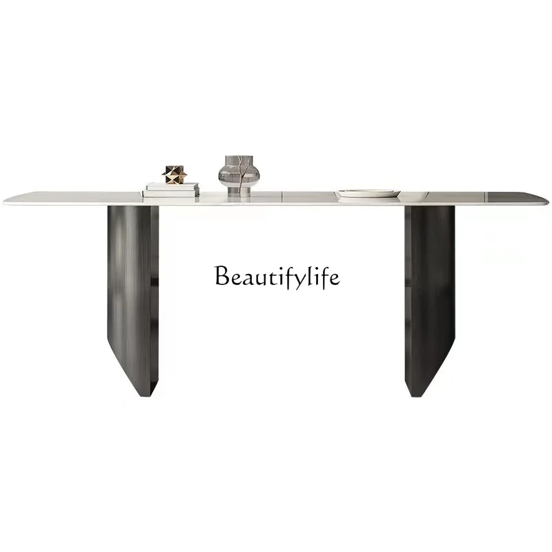 Dining table Italian minimalist modern minimalist household household rectangular rock slab restaurant large apartment table
Dining table Italian minimalist modern minimalist household household rectangular rock slab restaurant large apartment table