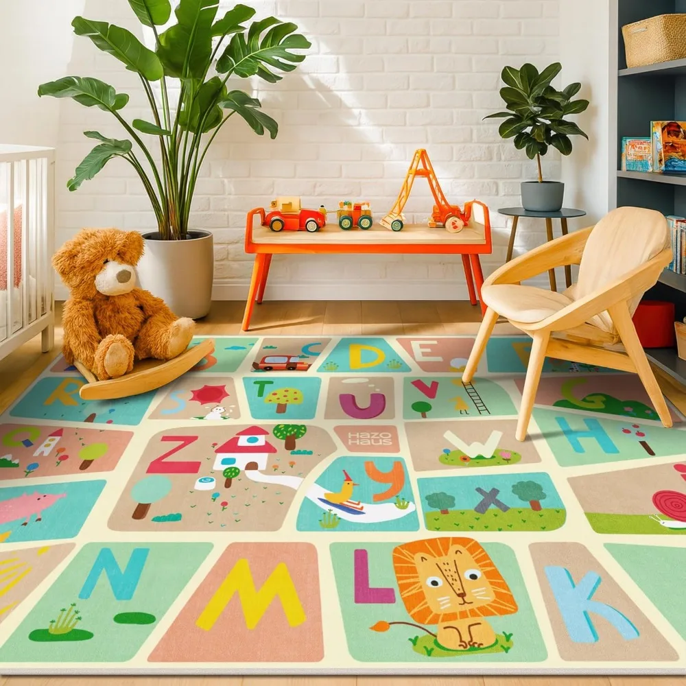 5x7 ABC Alphabet Rug for Preschool Kids – Educational Learning Play Mat for Toddlers, Washable Classroom or Playroom Carpet, Sof
5x7 ABC Alphabet Rug for Preschool Kids – Educational Learning Play Mat for Toddlers, Washable Classroom or Playroom Carpet, Sof