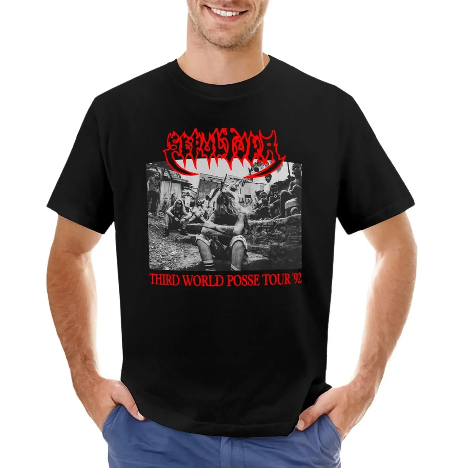 Sepultura Third World Posse T-Shirt hippie clothes anime vintage shirts graphic tees men clothings
Sepultura Third World Posse T-Shirt hippie clothes anime vintage shirts graphic tees men clothings