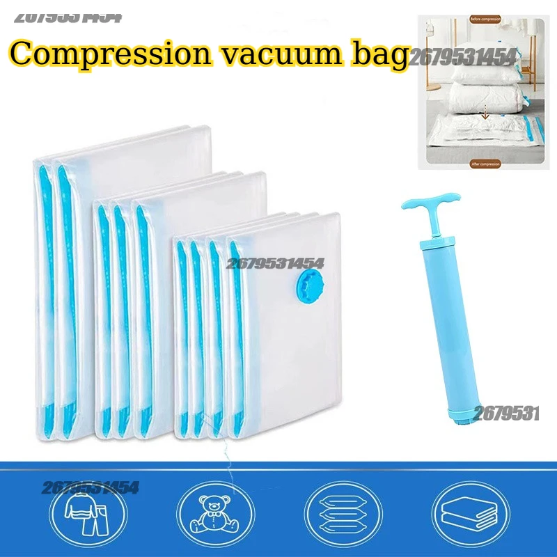 Compression Vacuum Bag for Travel Storage Clothing Comforters Blankets Bedding Home Packing Organizers have Pump 1/2/3/4/5/6PCS
Compression Vacuum Bag for Travel Storage Clothing Comforters Blankets Bedding Home Packing Organizers have Pump 1/2/3/4/5/6PCS