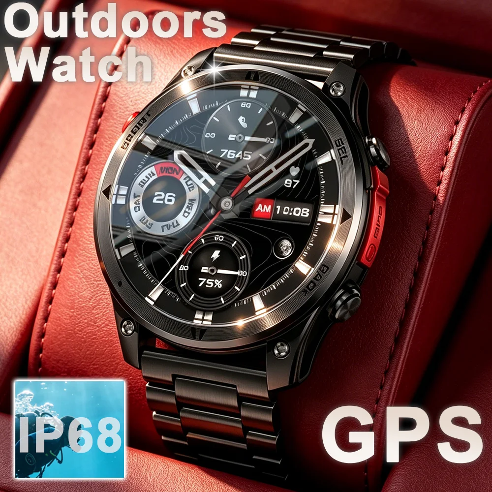 2026New Arrival Men's Smart Watch Outdoor Military Grade, Sports Waterproof, GPS, Bluetooth Calling, Health Monitoring HD screen
2026New Arrival Men's Smart Watch Outdoor Military Grade, Sports Waterproof, GPS, Bluetooth Calling, Health Monitoring HD screen