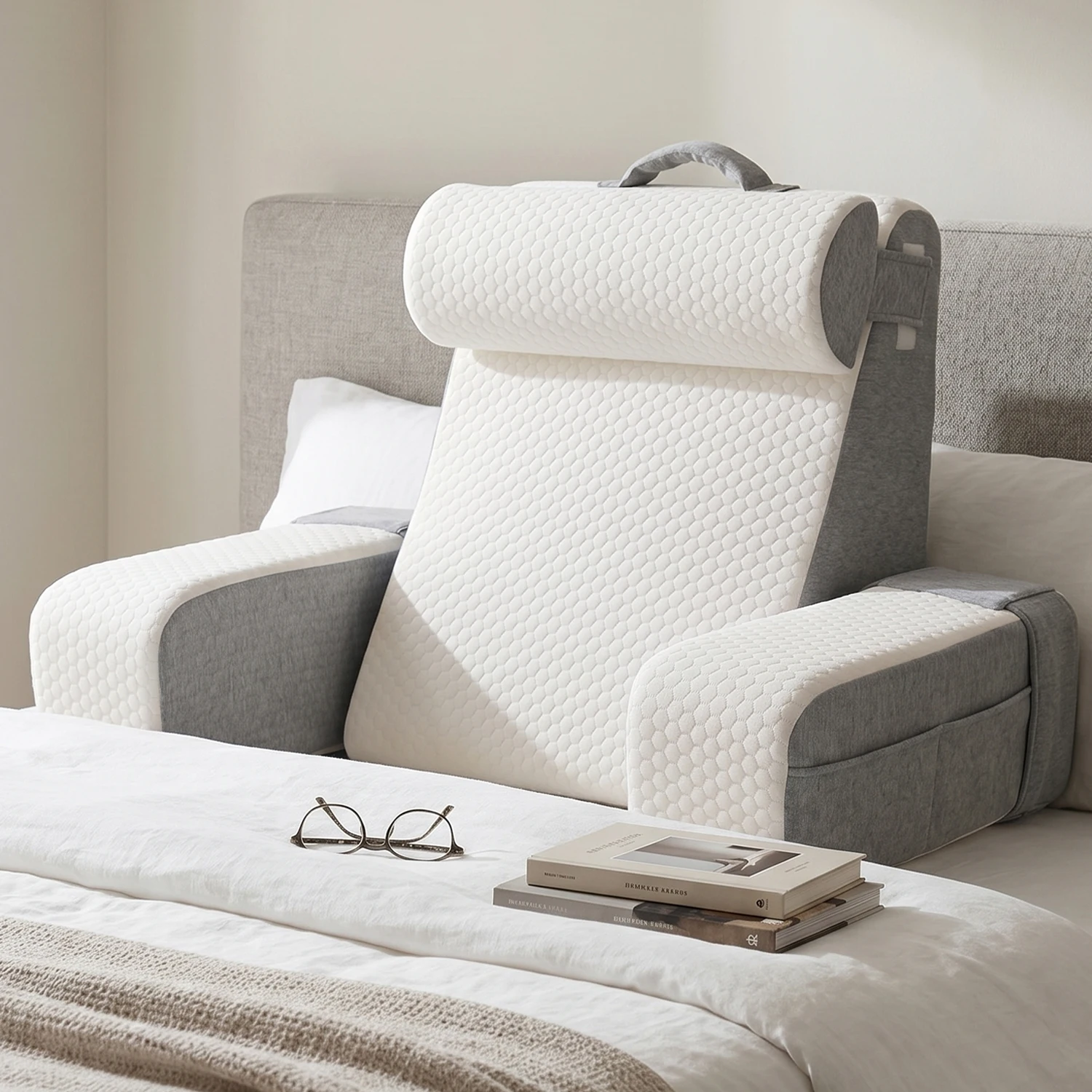 Back Pillow with Armrests & Pockets for Adults, Upright Bed Pillow for Reading, Resting, Watching TV, Nursing, Recovery, Gaming
Back Pillow with Armrests & Pockets for Adults, Upright Bed Pillow for Reading, Resting, Watching TV, Nursing, Recovery, Gaming