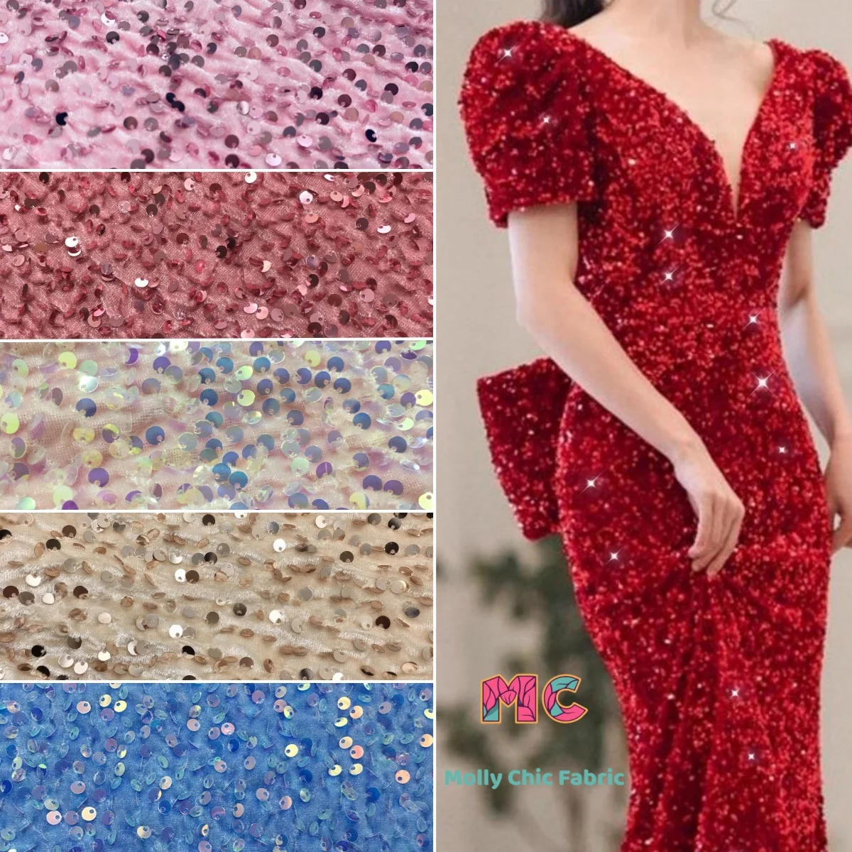 High quality elastic embroidery color sequin velvet fabric DIY fashion dress cheongsam fabrics for sewing
High quality elastic embroidery color sequin velvet fabric DIY fashion dress cheongsam fabrics for sewing