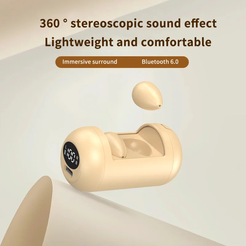 Mini Sleep Bean Bluetooth Earphone Light Weight Comfortable Wear Power Display In Ear Style Bluetooth Headphone Listen Music
Mini Sleep Bean Bluetooth Earphone Light Weight Comfortable Wear Power Display In Ear Style Bluetooth Headphone Listen Music