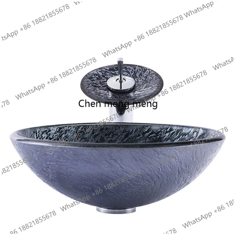 R Бытовая раковина из закаленного стекла для ванной комнаты, раковина в стиле ретро, умывальник для ванной комнаты с латунным водопадом, смеситель
R Бытовая раковина из закаленного стекла для ванной комнаты, раковина в стиле ретро, умывальник для ванной комнаты с латунным водопадом, смеситель