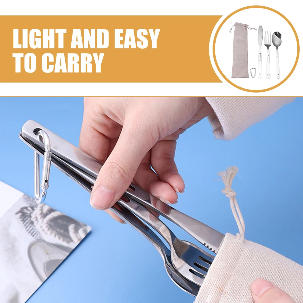 Camping Cutlery Set Portable Tableware Stainless Steel Forks Spoons Knives Lightweight Compact Outdoor Hiking Picnic Travel
Camping Cutlery Set Portable Tableware Stainless Steel Forks Spoons Knives Lightweight Compact Outdoor Hiking Picnic Travel